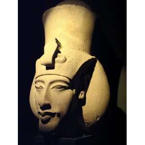 Statue of Pharaoh Akhenaten, Also Known as Amenhotep IV, Roman Museum 