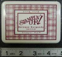 STAMPIN UP CLASSIC OLD STYLE ink PAD   BAROQUE BURGUNDY  