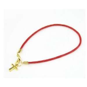  Kabbalah Red String Bracelet with Golden Color Cross 