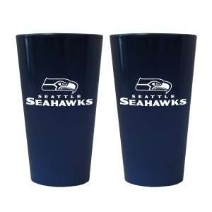  Seattle Seahawks Lusterware Pint Glass Set Sports 
