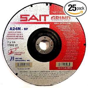   A24N Fast Depressed Center Grinding Wheels, 25 Pack: Home Improvement