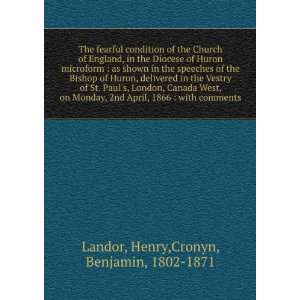   1866 : with comments: Henry,Cronyn, Benjamin, 1802 1871 Landor: Books