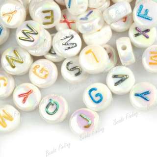 FREE SHIP Acrylic heart love cube mixed Alphabet beads choose letter 
