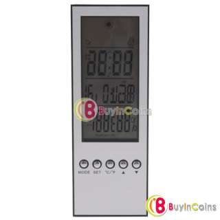 LCD Weather Station Humidity Alarm Clock Large Format Hydropower 