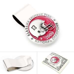   Pewter Alabama Crimson Tide Commemorative Money Clip Jewelry