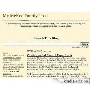  My McKee Family Tree: Kindle Store: Everyday Genealogy