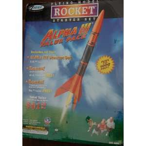  Flying Model Rocket Starter Kit: Toys & Games