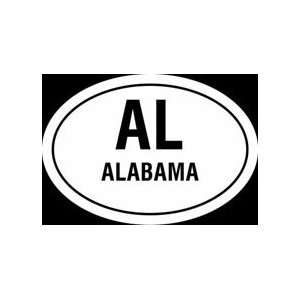 Alabama state EURO style vinyl decal sticker