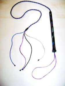The Multi color Jumping Jack Nylon Whip   Flogger  