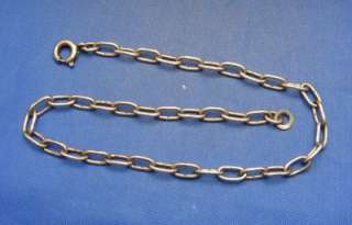 Vintage Silver Starter Charm Bracelet marked 835  