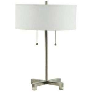  Alaina Twin Pull Satin Nickel Table Lamp: Home Improvement