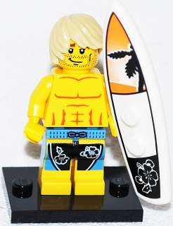   SURFER DUDE MINIFIGURE FRESH FROM NEW PACKAGE Series 2 Set 8684  