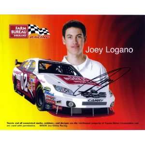  09 Joey Logano #02 Farm Bureau Hero Card SIGNED Sports 