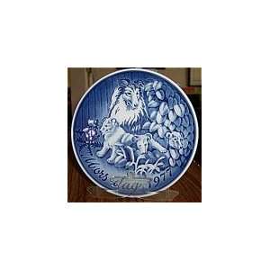  1977 Grande Danica Mothers Day Plate    Collie Dog and 