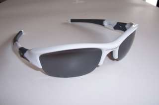 New Oakley Sunglasses FLAK JACKET WHITE/BLACK 03 882 AUTHENTIC  
