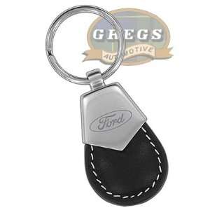  Ford Key Chain Keychain Key Ring Black Leather: Automotive