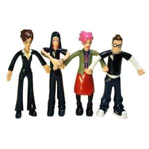   : The Osbournes Family Bendable Set of 4 Action Figures: Toys & Games