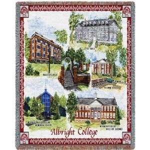  Albright College Collage Jacquard Woven Throw   70 x 54 