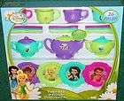 Disney TINKERBELL & Friends Fairies Pixie Dinnerware Dish Tea Play Set 