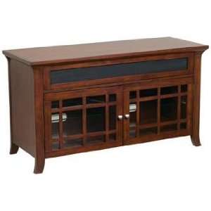  Cherry Finish Transitional TV Stand: Home & Kitchen
