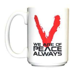  V We Are of Peace Always Mug