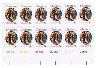 description this sheet of christmas stamps is in near mint condition 