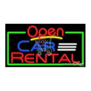 Car Rental Neon Sign