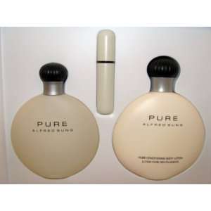 Pure By Alfred Sung for Women 3 Piece Set 3.4 Oz Eau De Parfum Spray 