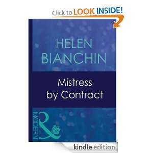 Mistress by Contract Helen Bianchin  Kindle Store