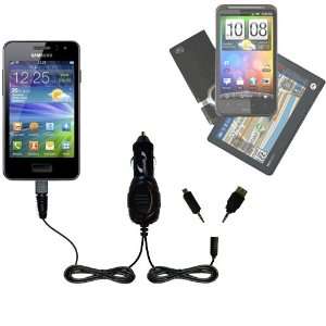 com Double Car Charger with tips including a tip for the Samsung Wave 