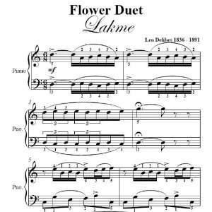  Duet Lakme Delibes Big Note Piano Sheet Music Leo Delibes Books
