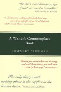 writer s commonplace book rosemary friedman hardcover $ 2