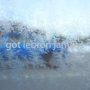  Got Lebron James? Gray Decal Basketball Window Gray 