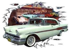You are bidding on 1 1957 White Pontiac Star Chief Custom Hot Rod 