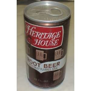   Flat Top Soda Can  Heritage House Root Beer 