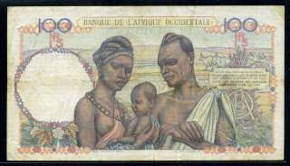 French West Africa 1947, 100 Francs, P40, VF   