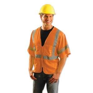  Occunomix ANSI Class 3 Hi Viz Orange Mesh Surveyor Vest 