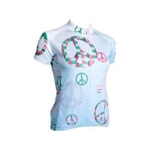 Canari Cyclewear 2012 Womens Peace Out Short Sleeve Cycling Jersey 