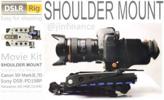 Includes 1x DSLR/DV Rig Shoulder Mount only (camera, monitor, etc 