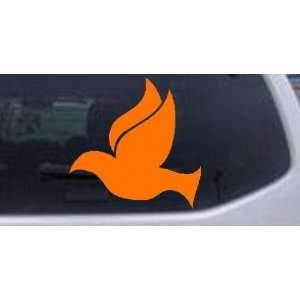  Orange 3in X 3in    Dove Christian Car Window Wall Laptop 