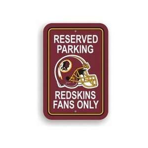  Washington Redskins 12 x 18 Plastic Parking Sign Sports 