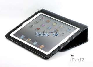   Executive genuine leather case with standby/wake up feature for ipad 2