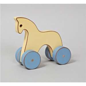  Pastel Toys Horse on Wheels, Wooden Toy: Toys & Games