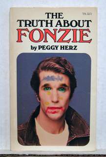 Vintage TV Paperback Book  THE TRUTH ABOUT FONZIE  