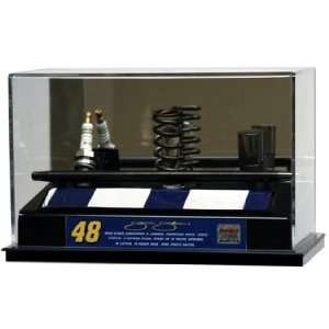   Jimmie Johnson race used 5 Parts and Display Case: Sports & Outdoors