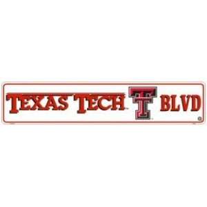  Texas Tech Red Raiders Metal Street Sign *SALE*: Sports 