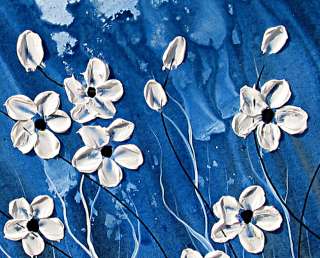 Large Original Abstract modern Flower Painting Contemporary Art by 