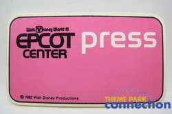   CENTER 1982 Opening PRESS Media Event PINK Nametag Badge Pin  