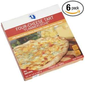 White Toque 4 Cheese Tart Flammekueche From Alsace France, 9.87 Ounce 