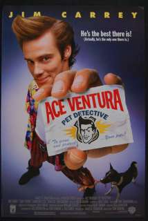 ACE VENTURA PET DETECTIVE 1993 Jim Carrey 1SHT POSTER  